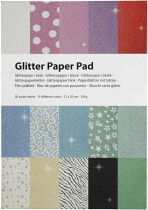 Papierblätter mit Glitter, A4 210x297 mm, 150 g, 30Bl.