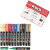 Uni Posca Marker, 0,7 mm, Sortierte Farben, extrafein, 12 Stück