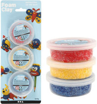 Foam Clay®, Blau, Gelb, Rot, 3x14g