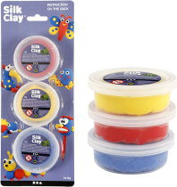 Silk Clay®, Blau, Gelb, Rot