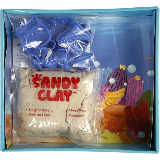 Sandy Clay lebensechter Spielsand, natur, Set Wasserwelt