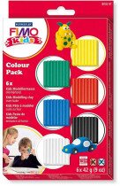 FIMO® Kids Clay, 6 verschiedene Standard-Farben, 1 Set