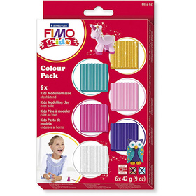 FIMO® Kids Clay, 6 zusätzliche Farben, 1 Set