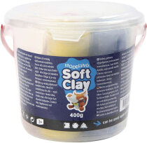 Soft Clay Knetmasse Set 5 verschiedene Farben