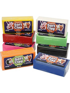 Soft Clay klassische Knetmasse Set 8x500g verschiedene Farben