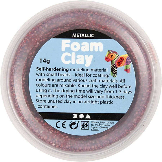 Foam Clay® - Sortiment, sortierte Farben, Metallic, 6x14g
