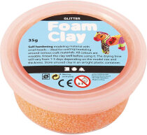 Foam Clay®, Orange, Glitter, 35g