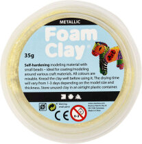Foam Clay®, Gelb, Metallic-Farbe, 35g