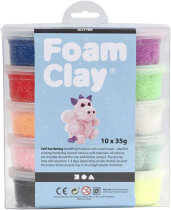 Foam Clay® - Sortiment, Sortierte Farben, Glitter,...