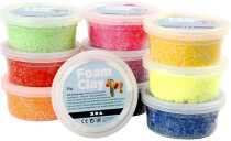 Foam Clay - Sortiment, Sortierte Farben, Basic, 10x35g