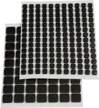 3D Klebepunkte , 10x10x2 mm, 5x5x2 mm, Schwarz, 217sort.