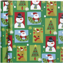 Geschenkpapier, B 70 cm, Kubistische Weihnachten