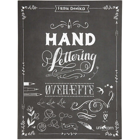 Übungsheft "Hand Lettering", Größe 21x28 cm, Stärke: 1 cm, Dänischer Text