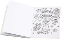 Antistress-Malbuch, Größe 10,5x14,5 cm, Fantasie-Flüge