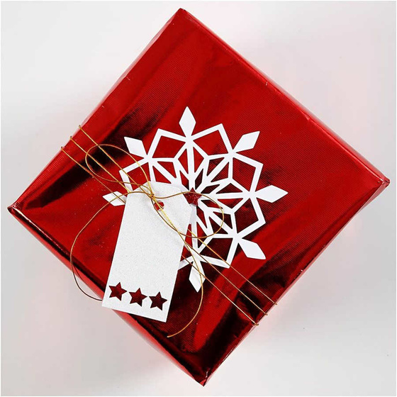 Geschenkpapier, B 50 cm,  65 g, Rot, 100m