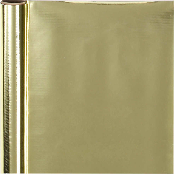 Geschenkpapier, B 50 cm,  65 g, Gold, 4m