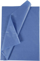 Seidenpapier, 50 x 70 cm, Blau, 10Bl.