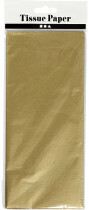 Seidenpapier, 50 x 70 cm, Gold, 6Bl.