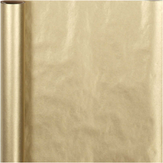 Geschenkpapier, B 50 cm,  60 g, Gold, 5m