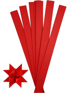 Papierstreifen fr Frbelsterne,  Rot, 100 Streifen, L 73 cm