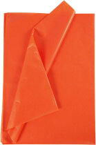 Seidenpapier, 50 x 70 cm, Orange, 25Bl.