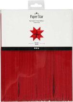Papierstreifen für Fröbelsterne,  Rot, 500 Streifen, L 45 cm