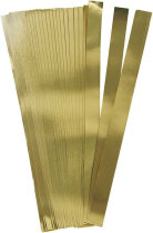 Papierstreifen für Fröbelsterne,  Gold, 100 Streifen, L 45 cm