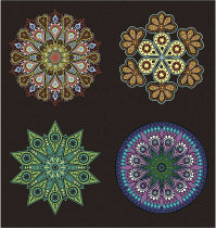 Mandalas Malbuch, Größe 19x20,5 cm, Kaleidoskop