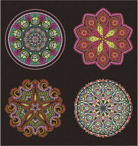 Mandalas Malbuch, Größe 19x20,5 cm, Kaleidoskop