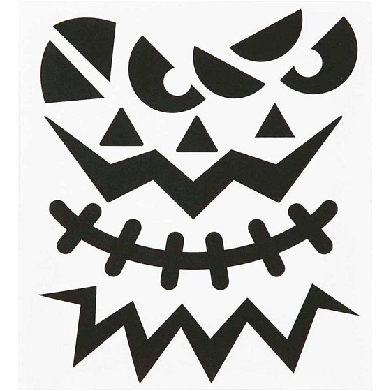 Fancy Sticker, Halloween - große Gesichter