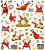 Fancy Glitzer Sticker, singender Nikolaus