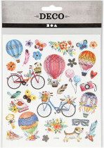 Sticker, Fahrräder & Heißluftballons