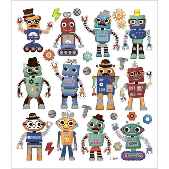 Sticker mit Robotern