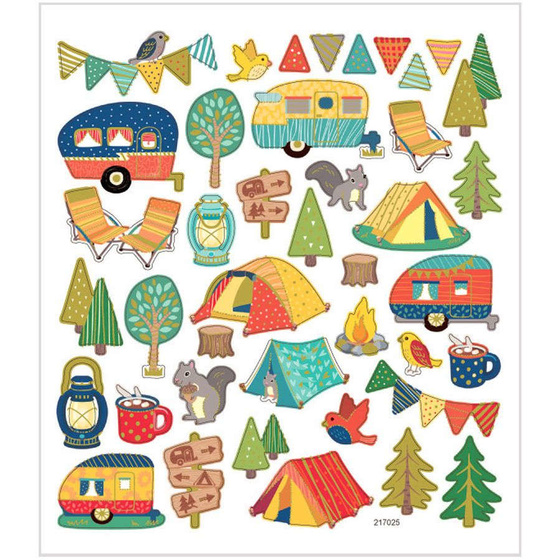 Sticker, Camping