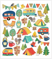 Sticker, Camping