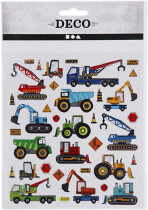 Sticker mit Baustellenfahrzeugen