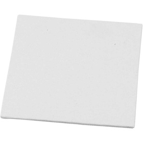 Malpappe, Größe 12,4x12,4 cm, Weiß, 1 Stück