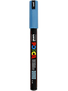 Uni Posca Marker, 0,7 mm, Blau metallic, extrafein
