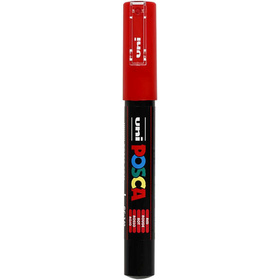 Uni Posca Marker, 0,7 mm, Rot, extrafein
