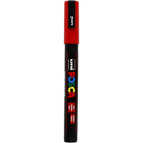 Uni Posca Marker, 0,9-1,3 mm, Rot, fein