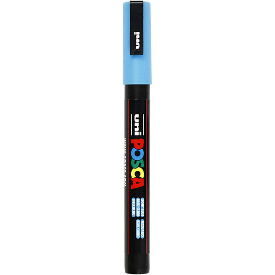 Uni Posca Marker, 0,9-1,3 mm, Hellblau, fein