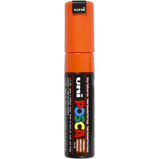 Uni Posca Marker, 8 mm, Orange, breit