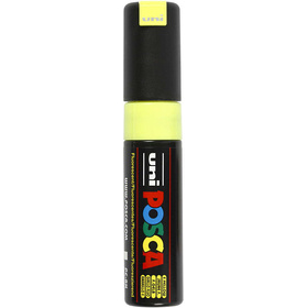 Uni Posca Marker, 8 mm, Fluo-Gelb, breit