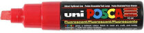 Uni Posca Marker, 8 mm, Fluo-Rot, breit