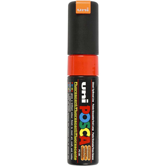 Uni Posca Marker, 8 mm, Fluo-Orange, breit