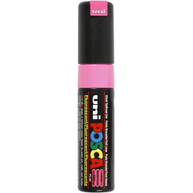 Uni Posca Marker, 8 mm, Fluo-Rosa, breit