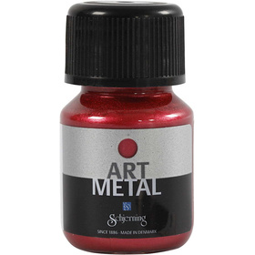 Art Metal Farbe, Lava-Rot