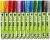 Glas- und Porzellanmalstifte, 2-4 mm, Sortierte Farben, Glitzereffekt - halbdeckend, 72 Stck