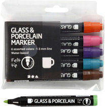 Glas- und Porzellanmalstifte, 1-3 mm, Zusätzliche...