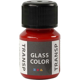 Glas Color Transparent, Rot, 35ml